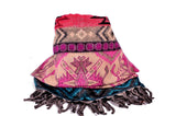Handmade Yak Wool Ethnic Shawl，   織途  ， Om Ethnic Handicraft , macrame