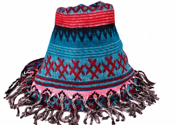 Handmade Yak Wool Bohemian Scarf，   織途  ， Om Ethnic Handicraft , macrame