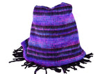 Handmade Purple Stripped Pattern Bohemian Scarf，   織途  ， Om Ethnic Handicraft , macrame