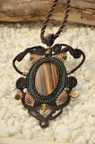 Tiger Eye Egypt Style Macrame Jewelry，   織途  ， Om Ethnic Handicraft , macrame
