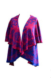 Handmade Pashmina scarf, Blue & Purple, Tbetan Scarf，   織途  ， Om Ethnic Handicraft , macrame