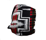 Boho Wool Winter scarf, Black Tribal Men Shawl，   織途  ， Om Ethnic Handicraft , macrame