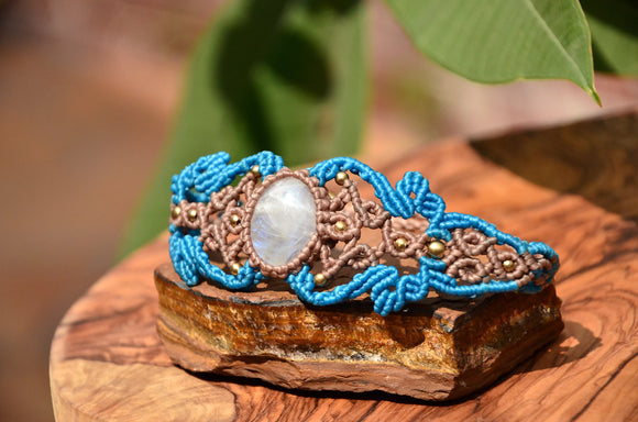 Moonstone Macrame Jewellery, bracelet