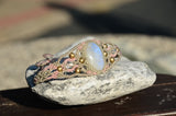 Moon stone bracelet, Macrame Jewelry,