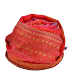 Handmade Orange 55% Pashmina scarf, Shawl Women, Nepal Scarf，   織途  ， Om Ethnic Handicraft , macrame