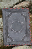 Leather Journal Cover / A4 Folder , Ethnic Black Hand stitched & Hole Punch Folder，   織途  ， Om Ethnic Handicraft , macrame