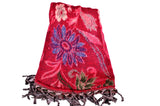 Flower Wool Scarf, Super Warm Blanket，   織途  ， Om Ethnic Handicraft , macrame