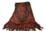Handmade Yak Paisley Floral Scarf，   織途  ， Om Ethnic Handicraft , macrame