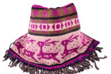 Christmas Wool Purple Scarf, Winter Double side Shawl, Christmas gift，   織途  ， Om Ethnic Handicraft , macrame