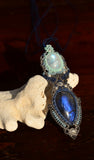 Moonstone, Labradorite  Macrame Jewelry, necklace