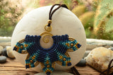 Mandala Macrame Necklace/ Pendant，   織途  ， Om Ethnic Handicraft , macrame
