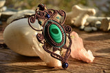 Malachite Macrame Jewelry，   織途  ， Om Ethnic Handicraft , macrame