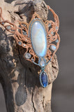Moonstone & Labradorite  Macrame Jewelry